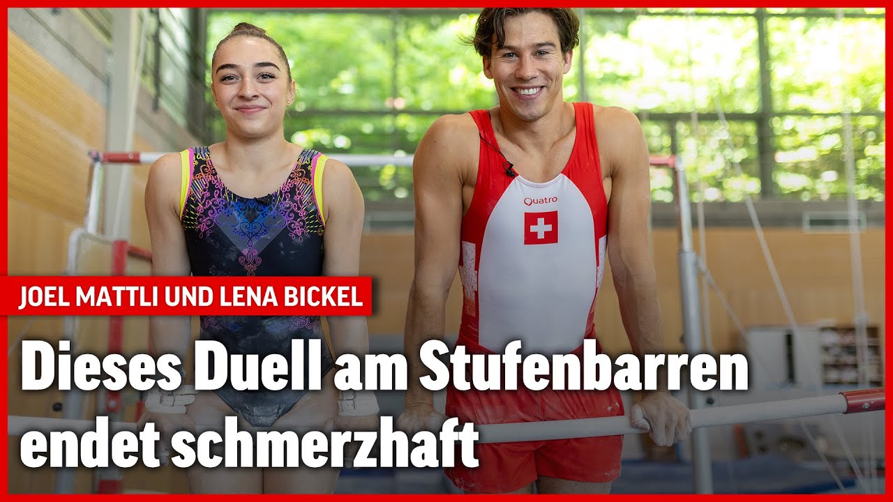 Joel Mattli und Lena Bickel messen sich am Stufenbarren | Promi vs. Profi | Folge 2