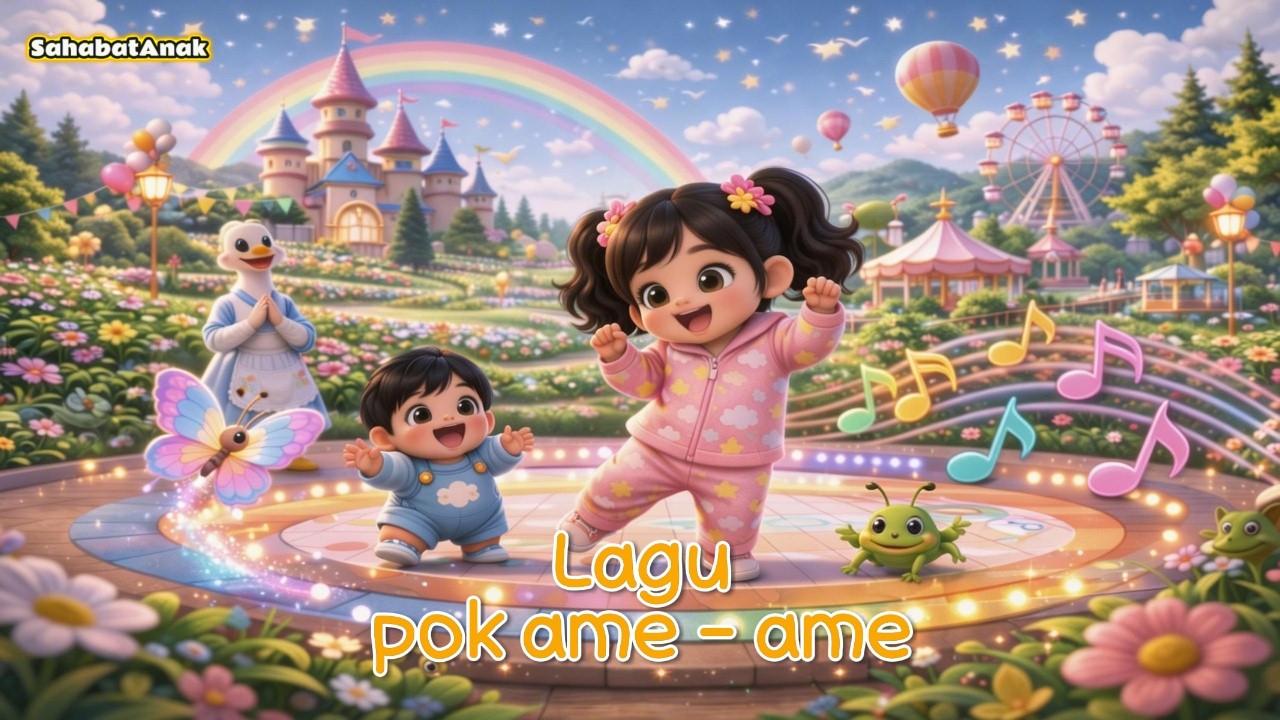 🦗🦋 Pok Ame Ame Belalang Kupu-Kupu | Lagu Anak Viral Paling Seru!