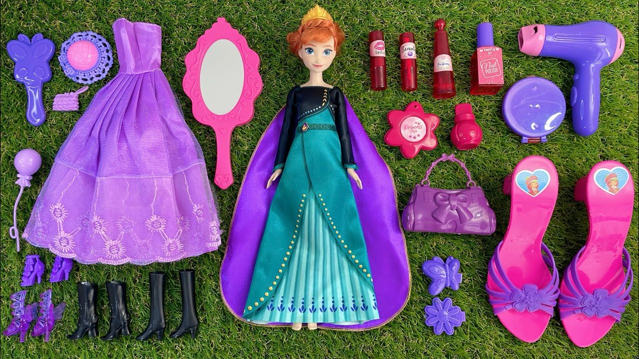 Disney Princess Doll Makeover ~ DIY Miniature Ideas For Barbie ~ Wig, Dress, Faceup, andMore! DIY 