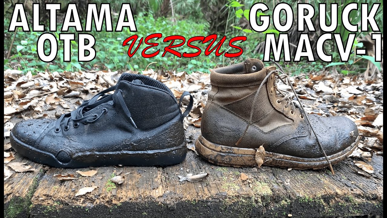 Обзор штурмовых ботинок Altama OTB Maritime Assault Boot - Часть 3 - В сравнении с GORUCK MACV-1 ...