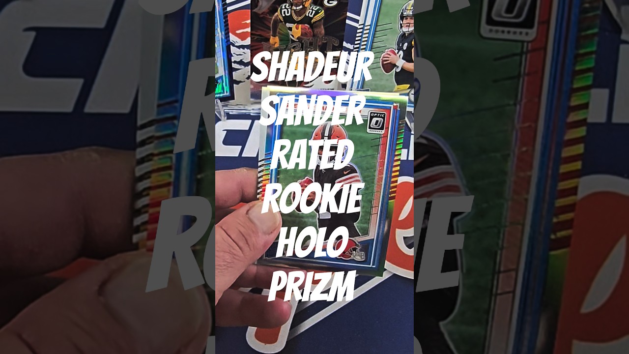 Коллекционные карточки Shadeur Sanders Rated Rookie Holo Prizm - 2025 Donruss Optic Blaster Boxes...