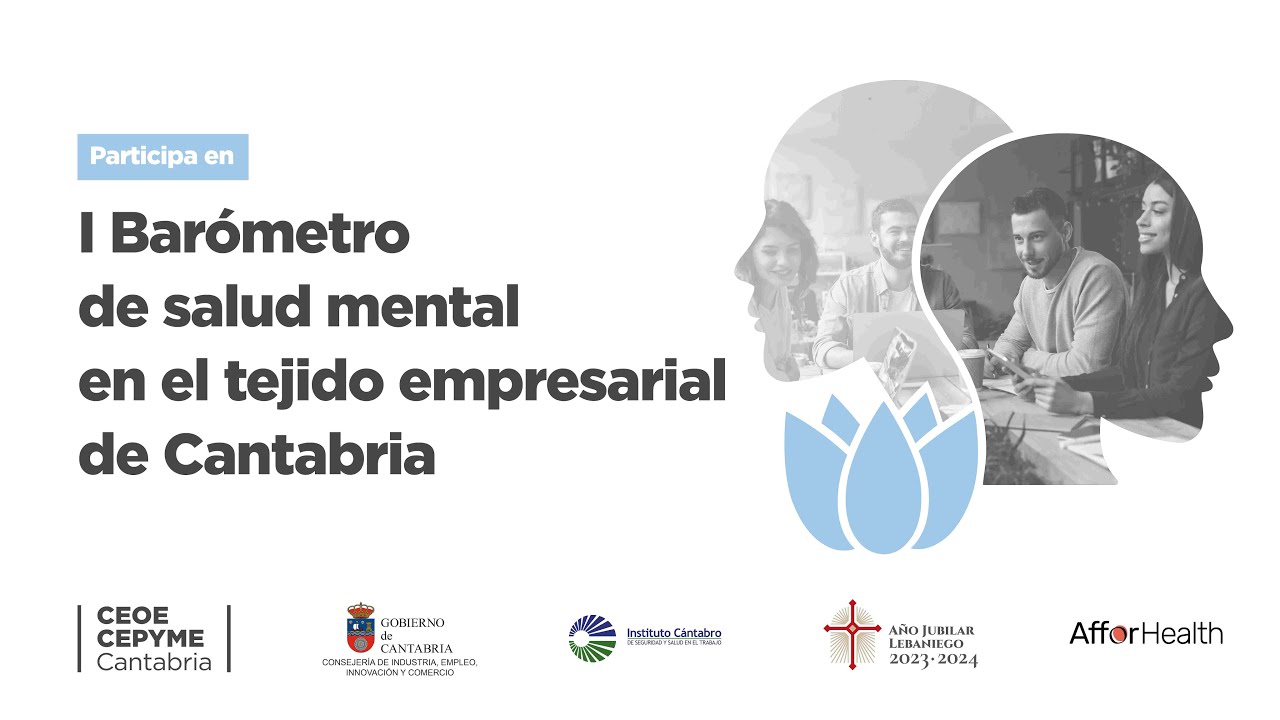 Resultados I Barómetro de salud mental en el tejido empresarial de Cantabria