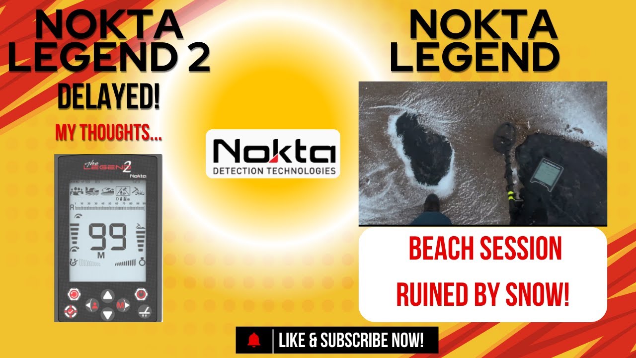 Новости об отзыве Nokta Legend 2 + Меня занесло снегом с пляжа!