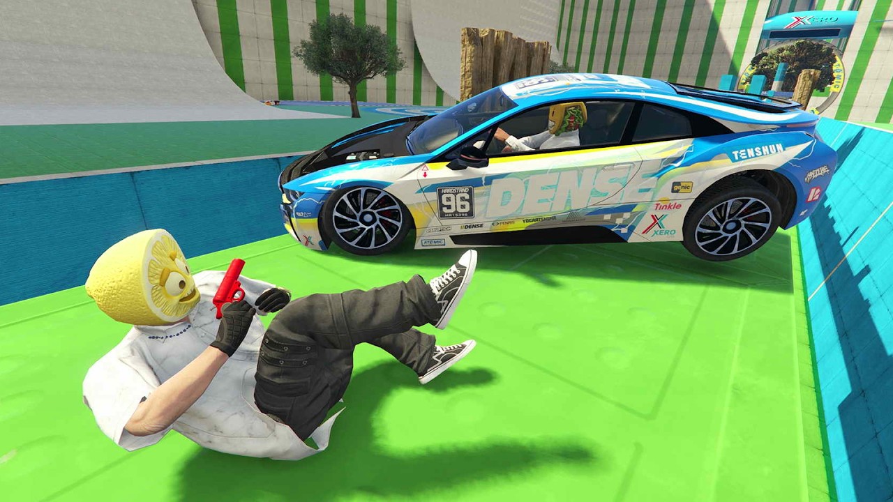 CORRE O TE ATROPELLO A PIE!! RISAS LOCAS! - GTA 5 ONLINE