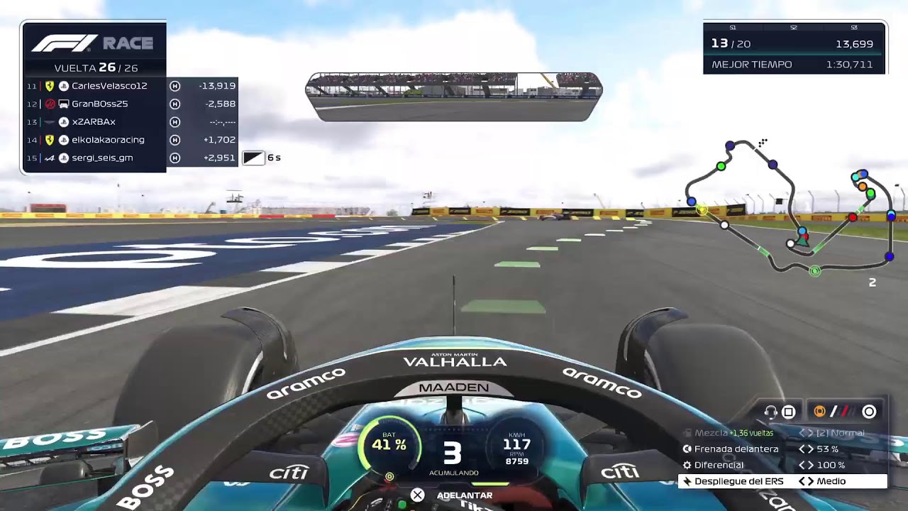F1 25 online Silverstone ps5 gameplay Español Hiperdrive Academy