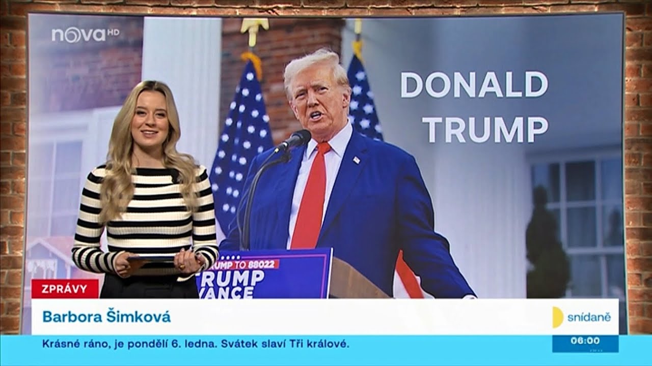TV Nova - Snídaně s Novou (První ranní zprávy 6. 1. 2025)