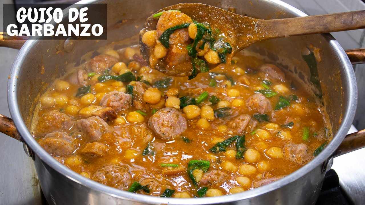 Asi prepare mi Guiso de GARBANZO! Facil y Economico | Abelca