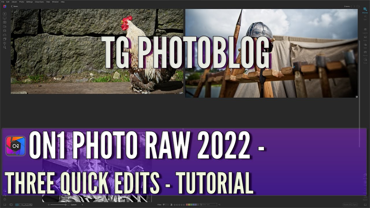 ON1 Photo Raw 2022 Tutorial - Three Quick Full Edits