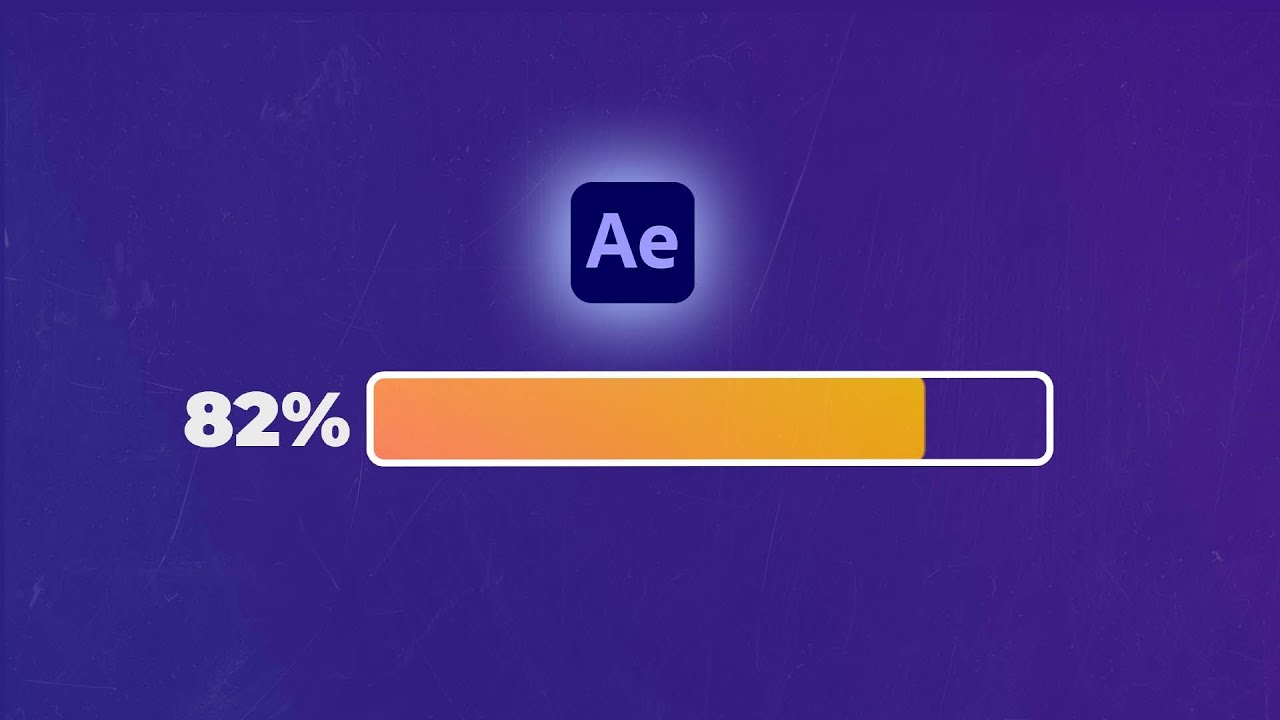 Loading Bar Animation in Adobe After Effects 2023