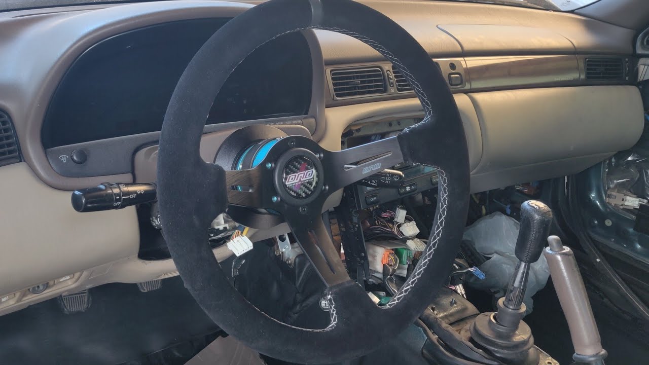 1996 LEXUS SC300 DRIFT BUILD 2JZ **INSTALLING NRG QUICK RELEASE & DND STEERING WHEEL code name Frank