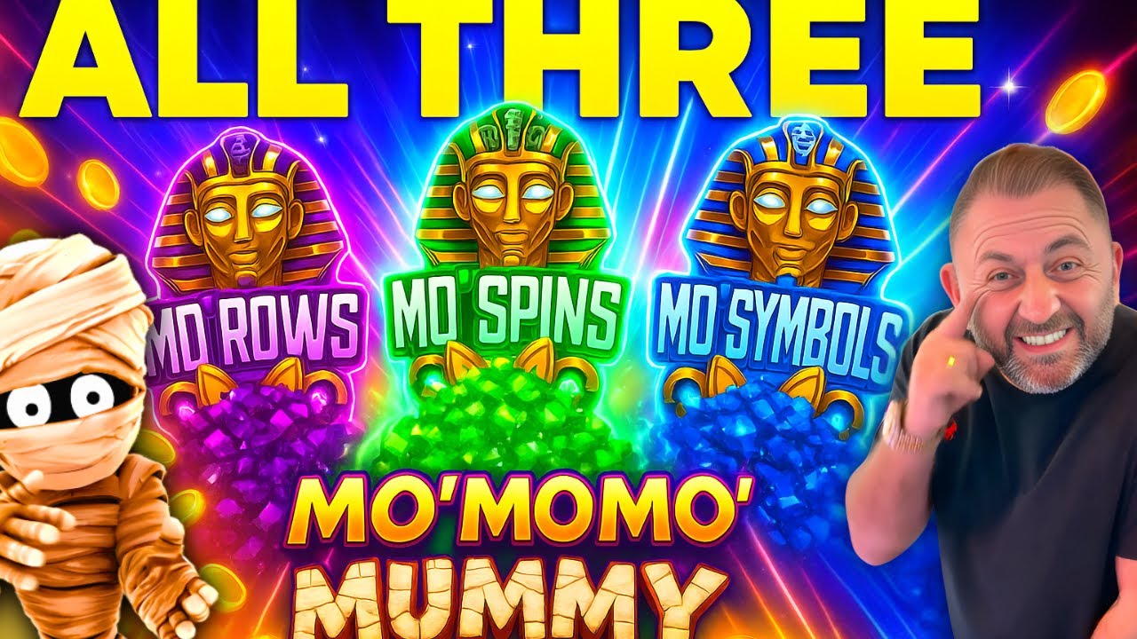 😱 OMG! POPPED ALL 3 = MASSIVE JACKPOT 💥 SUPER RARE FULL SCREEN on MO MO MUMMY SLOT! 🏺