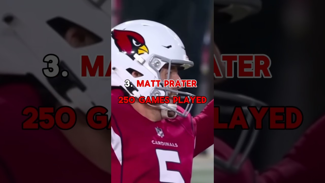 Top 5 Current NFL Players Who Have Played the MOST GAMES #nfl #football #sports