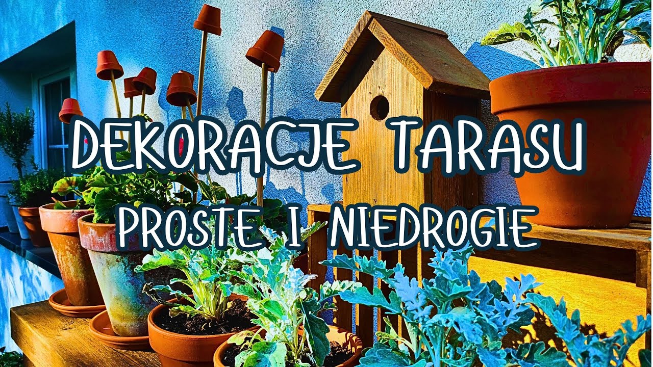 LETNIE DEKORACJE TARASU! Kompozycje w donicach, konsola na kwiaty DIY w stylu cottage!