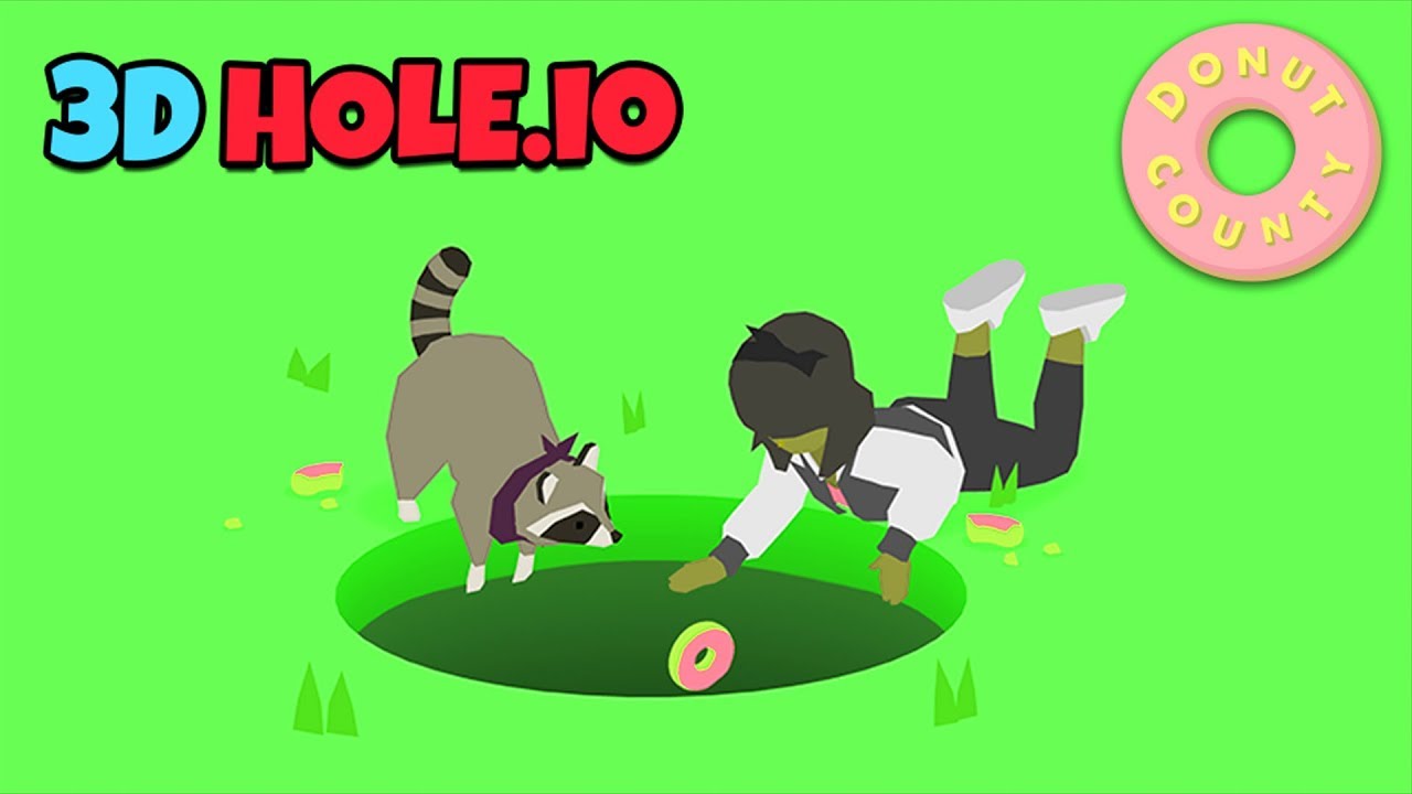 HOLES EVOLUTION - Donut County All Levels! HOLE.IO in 3D? NEW .IO GAME!