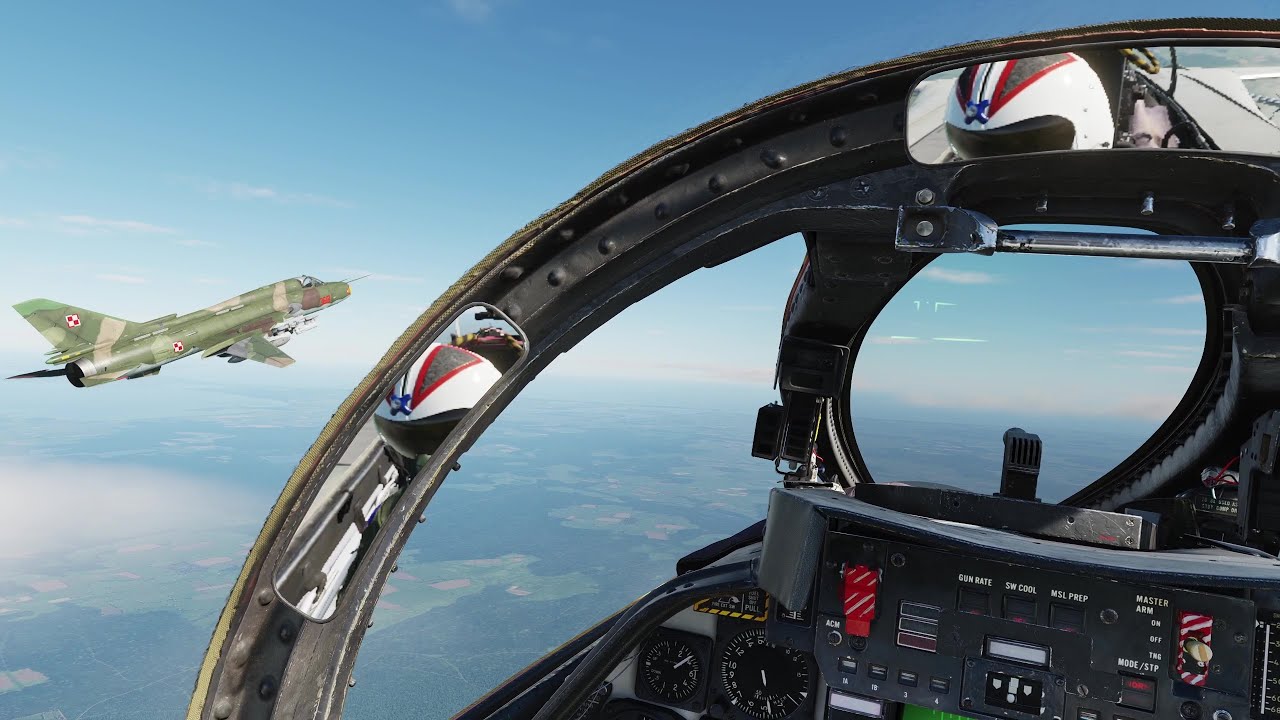 DCS F-14 Early A - Observing Su-22M4 AI training bombing