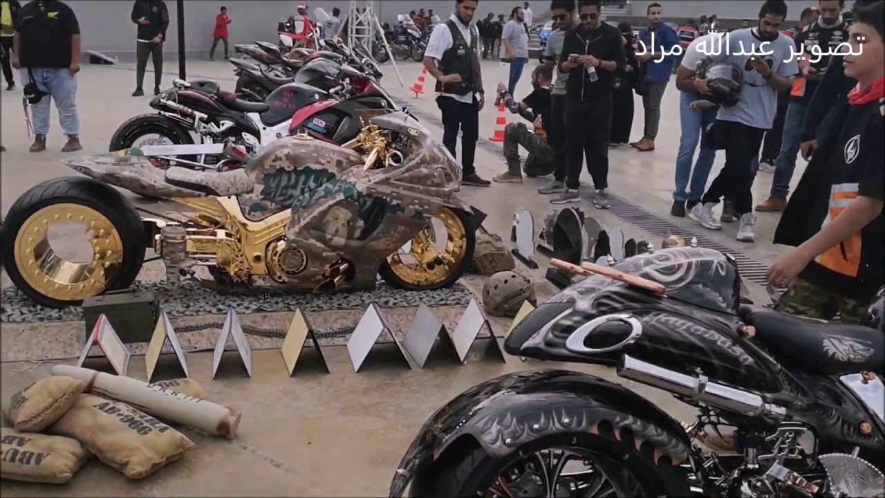 الباحه رايدرز يشاركون افضل عرض دراجات ناريه المعدله بايك شو بالدمام 1440،تصوير:عبدالله مراد