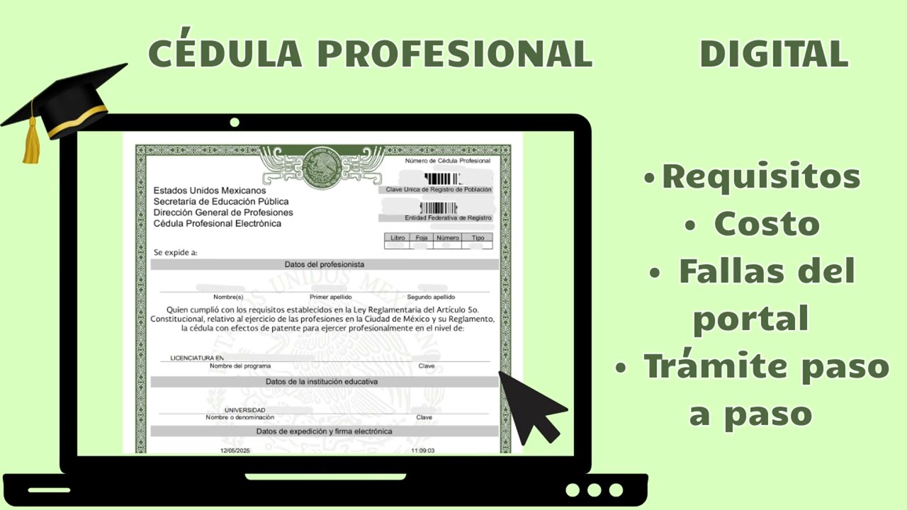 Cómo tramitar tu cédula profesional en línea