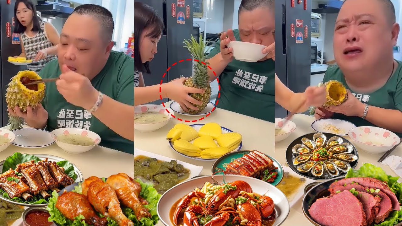小氣老公想獨吞紅燒肉，看我怎麼對付他，讓他只能啃鳳梨皮【胖嫂美食】