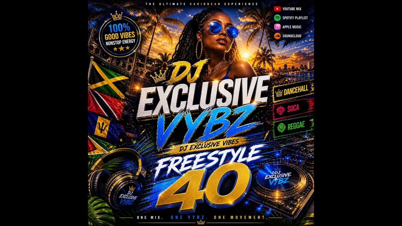 DJ Exclusive Freestyle 40 Mix - 2025 Dancehall & Soca