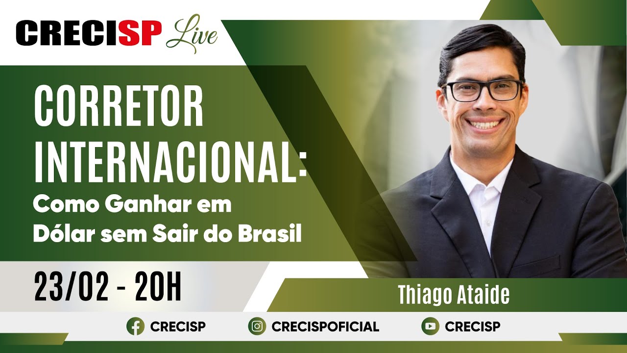Corretor Internacional: Como Ganhar em Dólar sem Sair do Brasil - Thiago Ataide