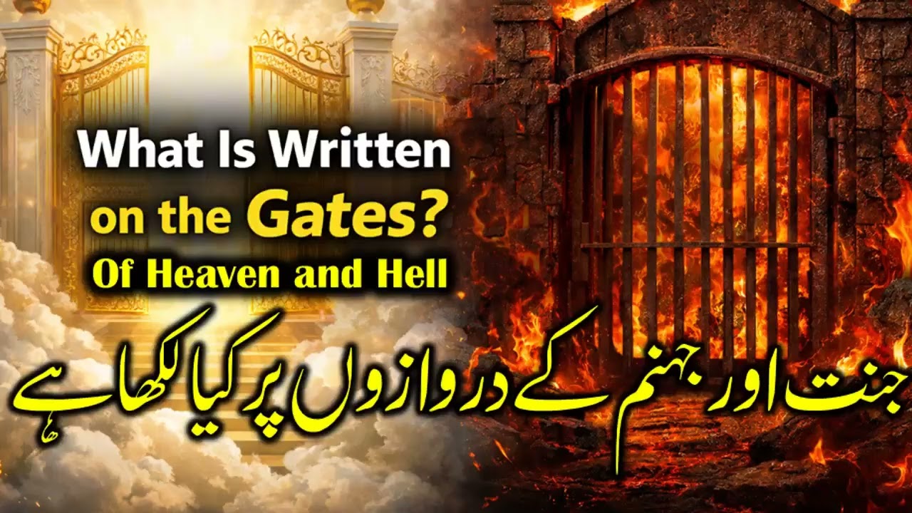 جنت اور جہنم کے دروازوں پر کیا لکھا ہے؟ | حیران کر دینے والی || Words on the Gates of Heaven & Hell