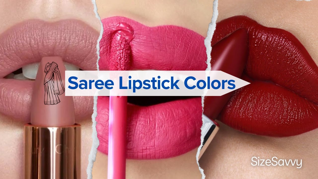 Saree Lipstick Colors Combinations | Lipstick Shades for Every Saree Color #SareeLipstickColors