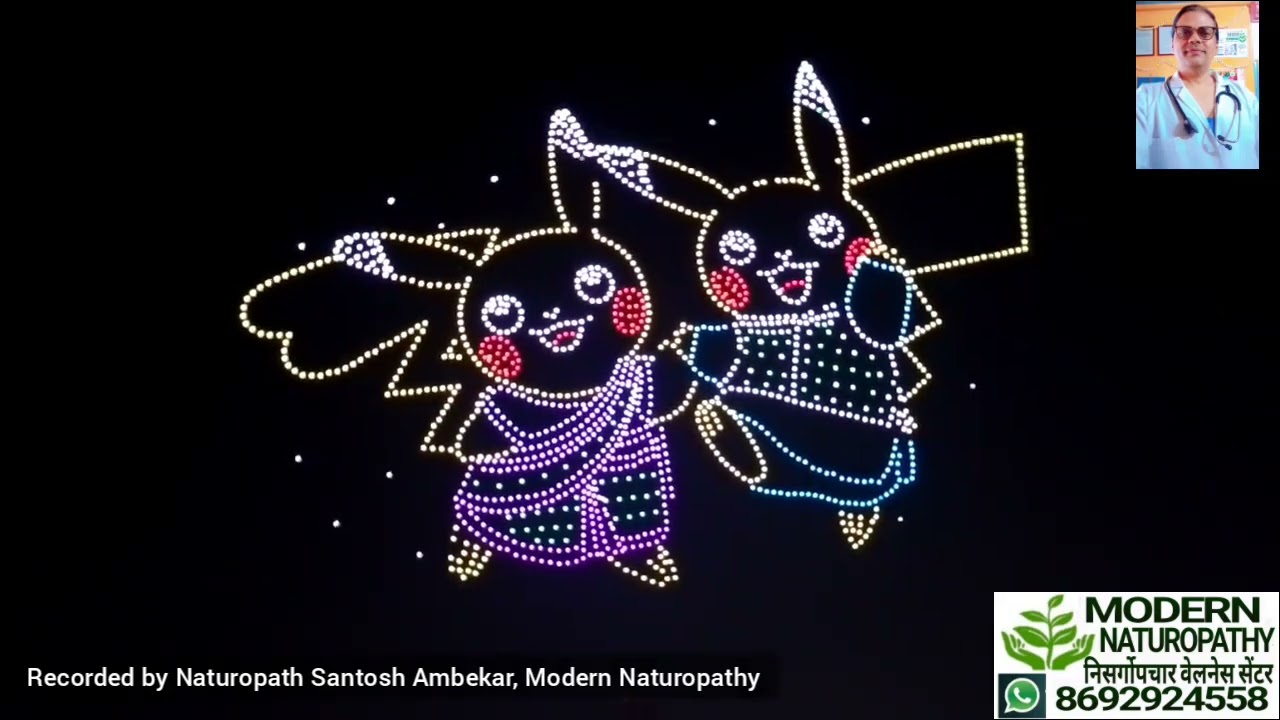 International Drone Show at IIT Techfest 2025 vc Naturopath Santosh, Modern Naturopathy 