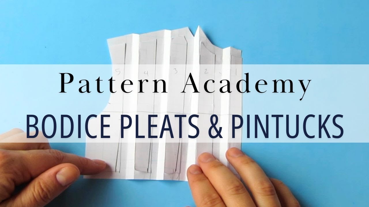 5.1 How To Add Fullness With Pleats Pintucks - The Bodice - Pattern Drafting