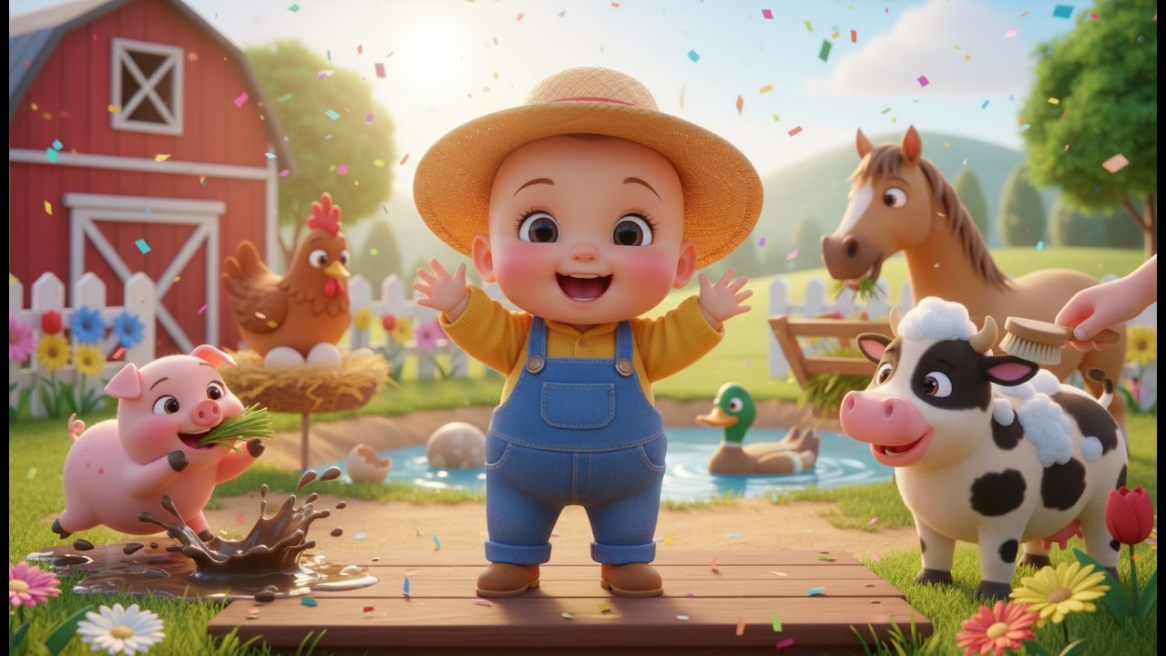 Canción de Rutina Matutina de Animales de la Granja 🌞🐄 Canción Infantil Educativa en Español Para
