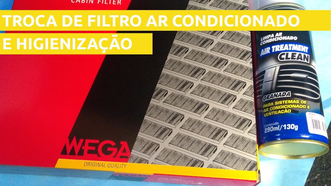 HIGIENIZAÇÃO E TROCA DO FILTRO DE AR CONDICIONADO DA CRV