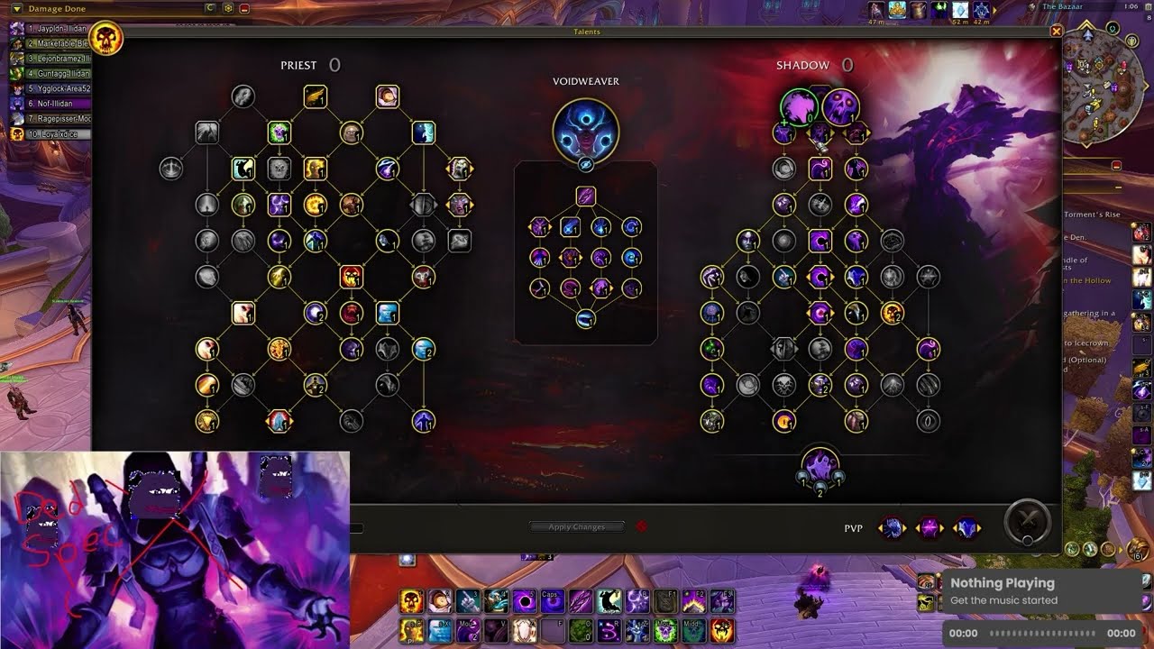 The new shadow priest m+ build overview 12.0.5