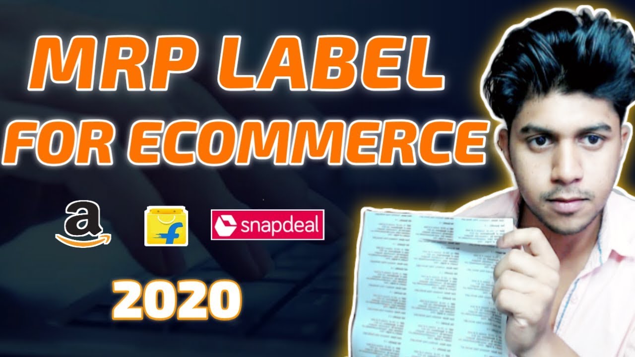 How to Create and print MRP Labels for eCommerce  Amazon flipkart shopify India Hindi 2022