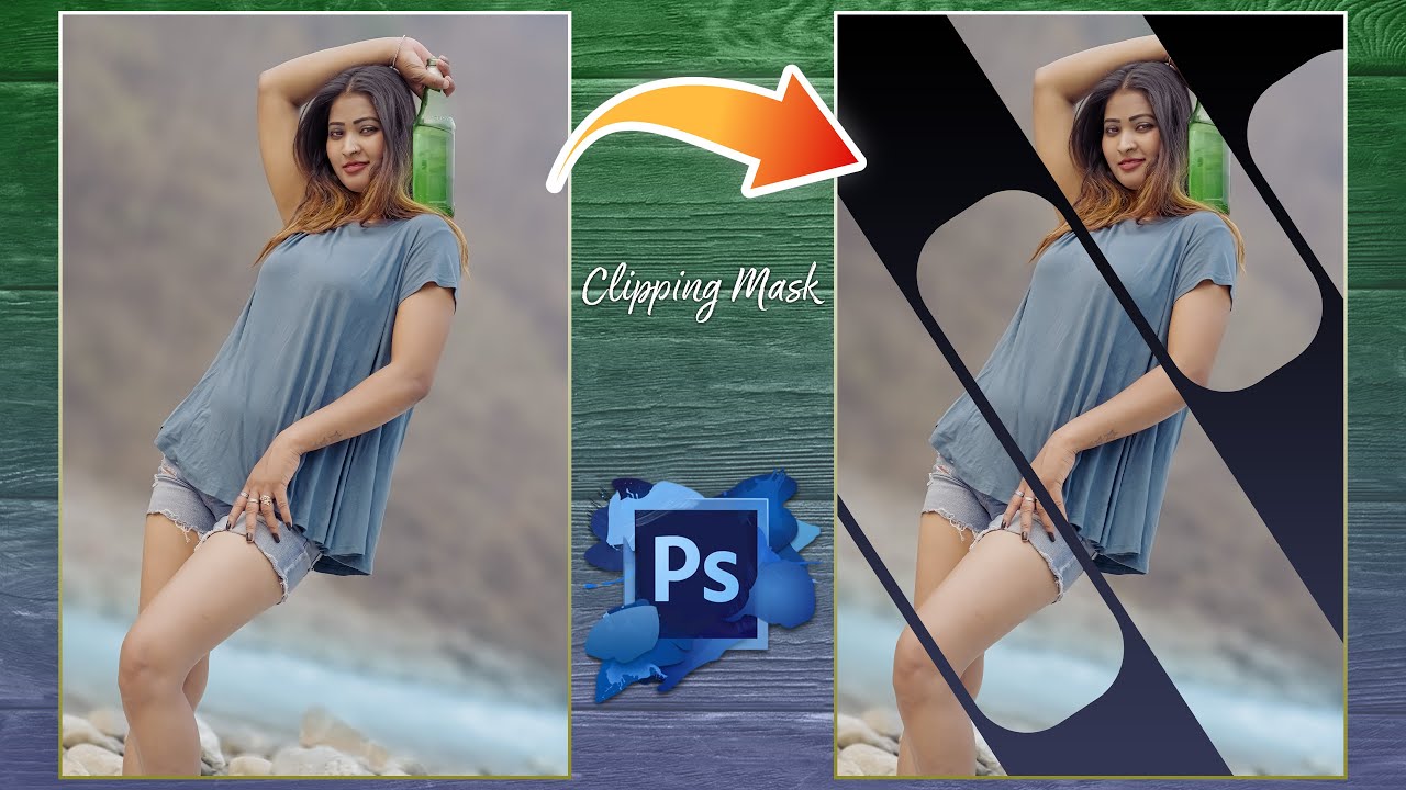 Photoshop Tutorial: Create Clipping Mask in Photoshop | The Art of Clipping Mask