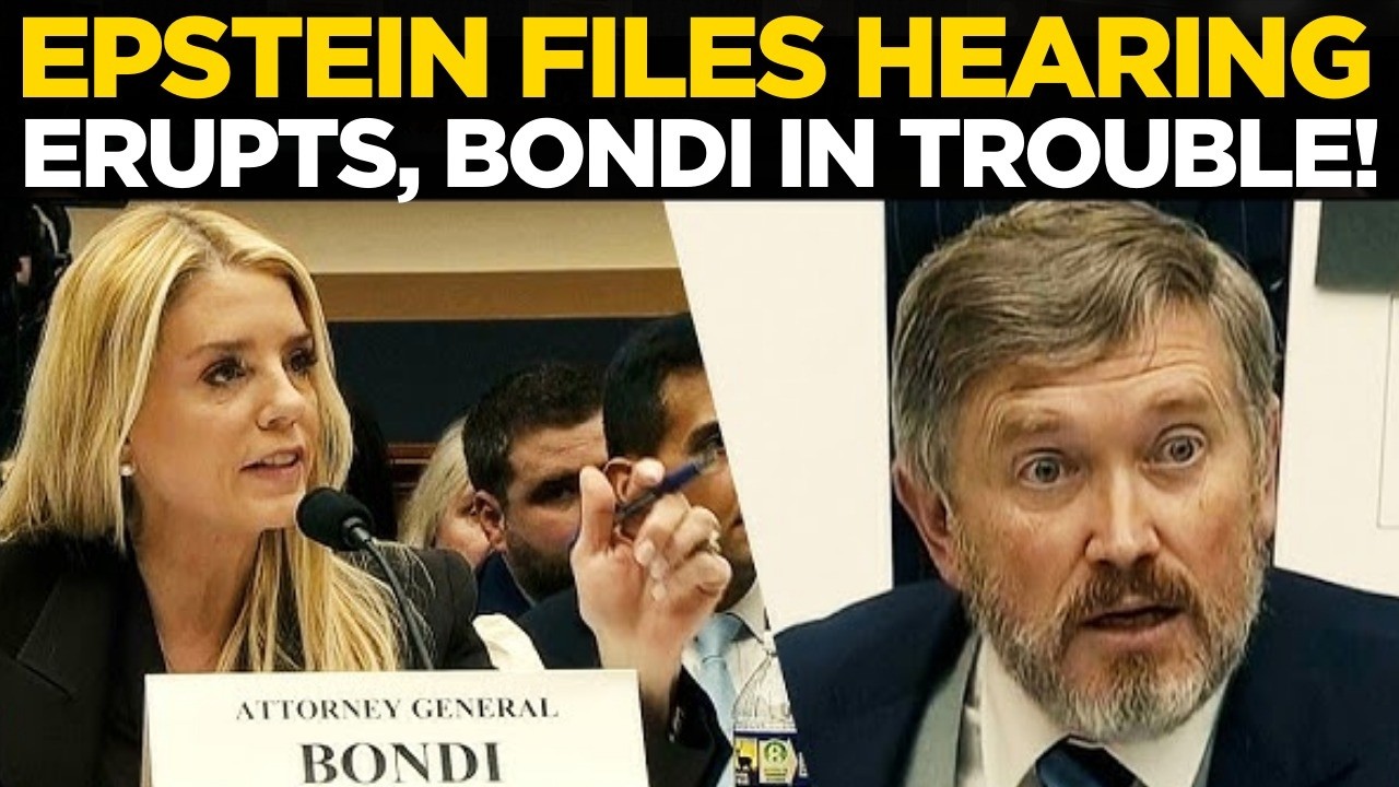 Epstein Hearing LIVE | Tense Showdown Between Bondi and Massie | Pam Bondi | Massie | US News LIVE