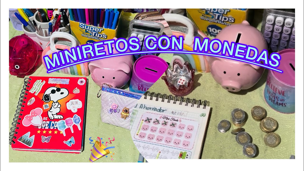 ❤️💖Retos de ahorros entre amigas con monedas | 1a Parte 🩷💕