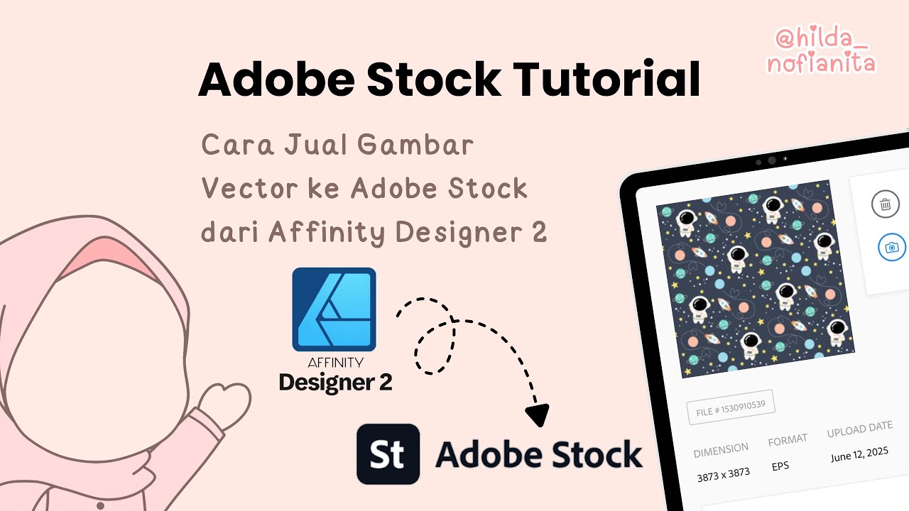Adobe Stock Tutorial: Cara Jual Gambar Vektor ke Adobe Stock dari Affinity Designer | Untuk Pemula!