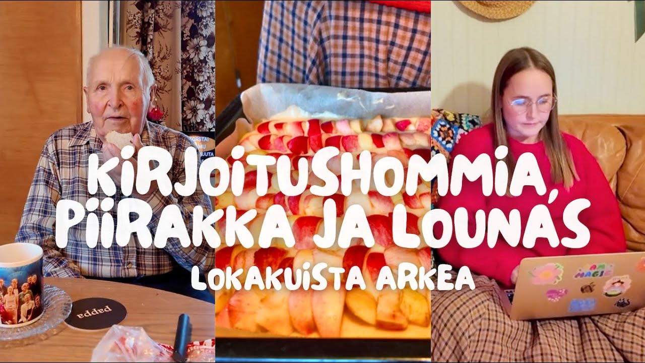 Aamukahvit, työkiireitä, lounasretki, omenapiirakka & Unohtumattomat TVstä 🍁 lokakuinen arkipäivä 👴🏻