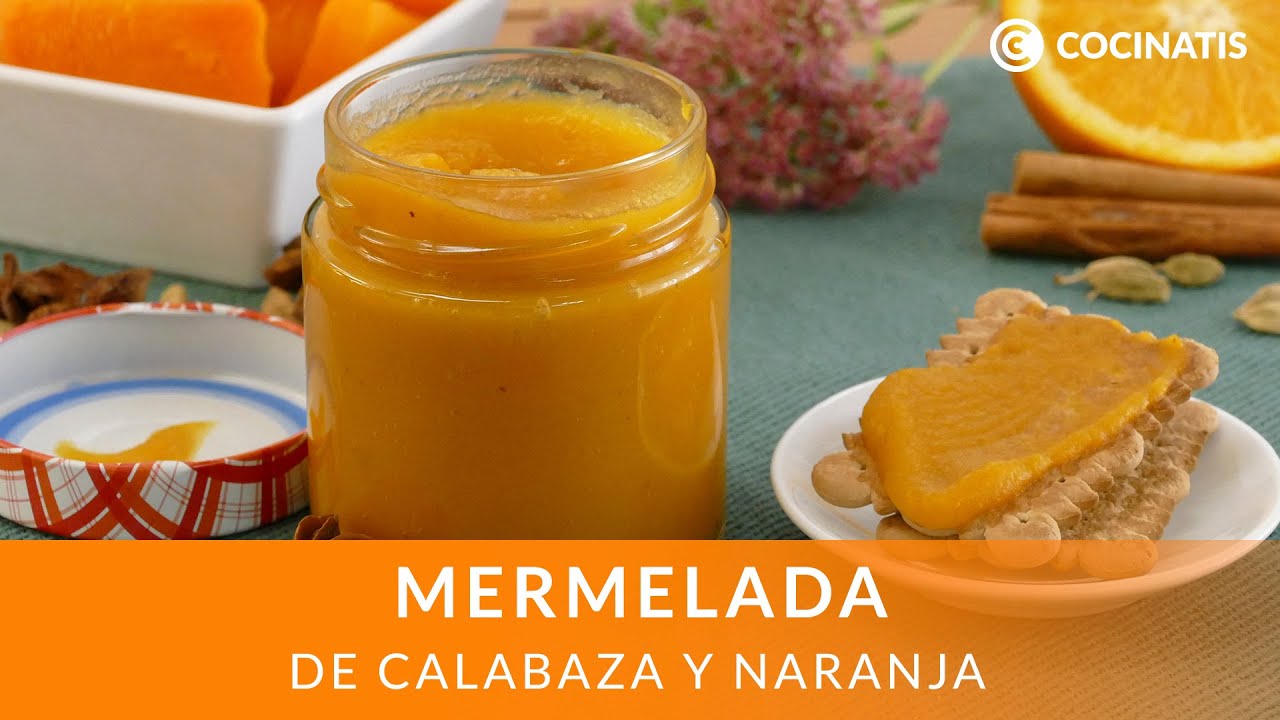 MERMELADA de CALABAZA y NARANJA 👩🏻‍🍳 Fácil, rápida y ¡sin AZÚCAR! 🍊 Cocinatis