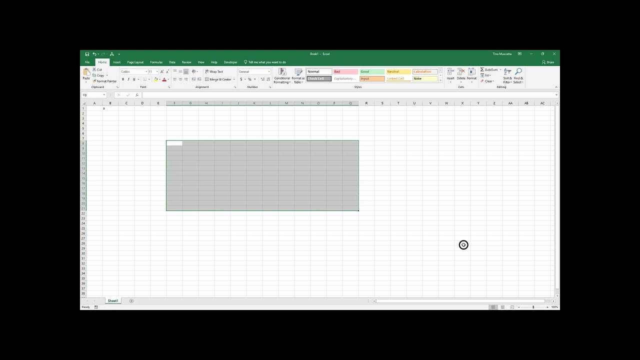 Excel 101 Class
