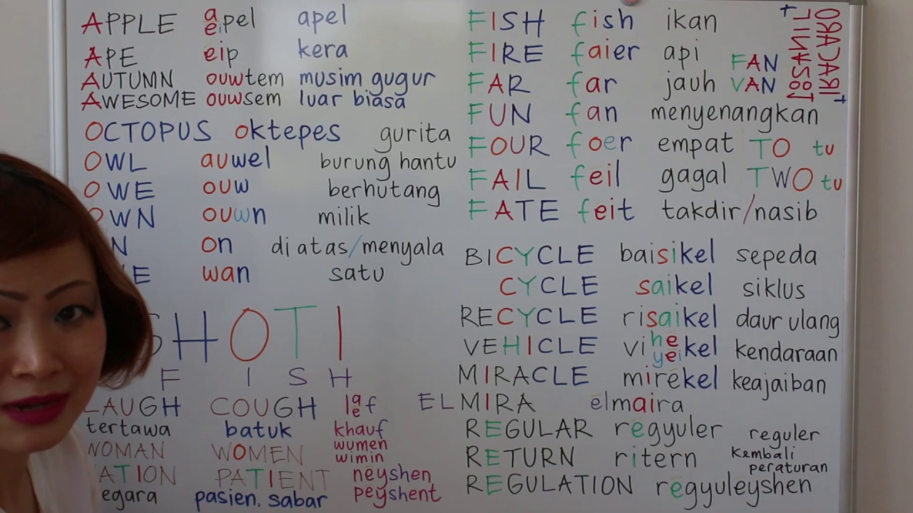 BELAJAR BAHASA INGGRIS #1a PENGUCAPAN | PRONUNCIATION