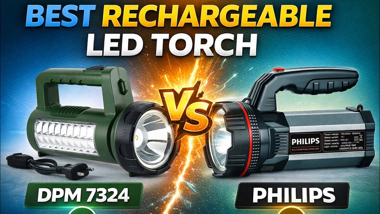 Philips blaze Torch vs DPM 7324 Full Comparison & Night Test 