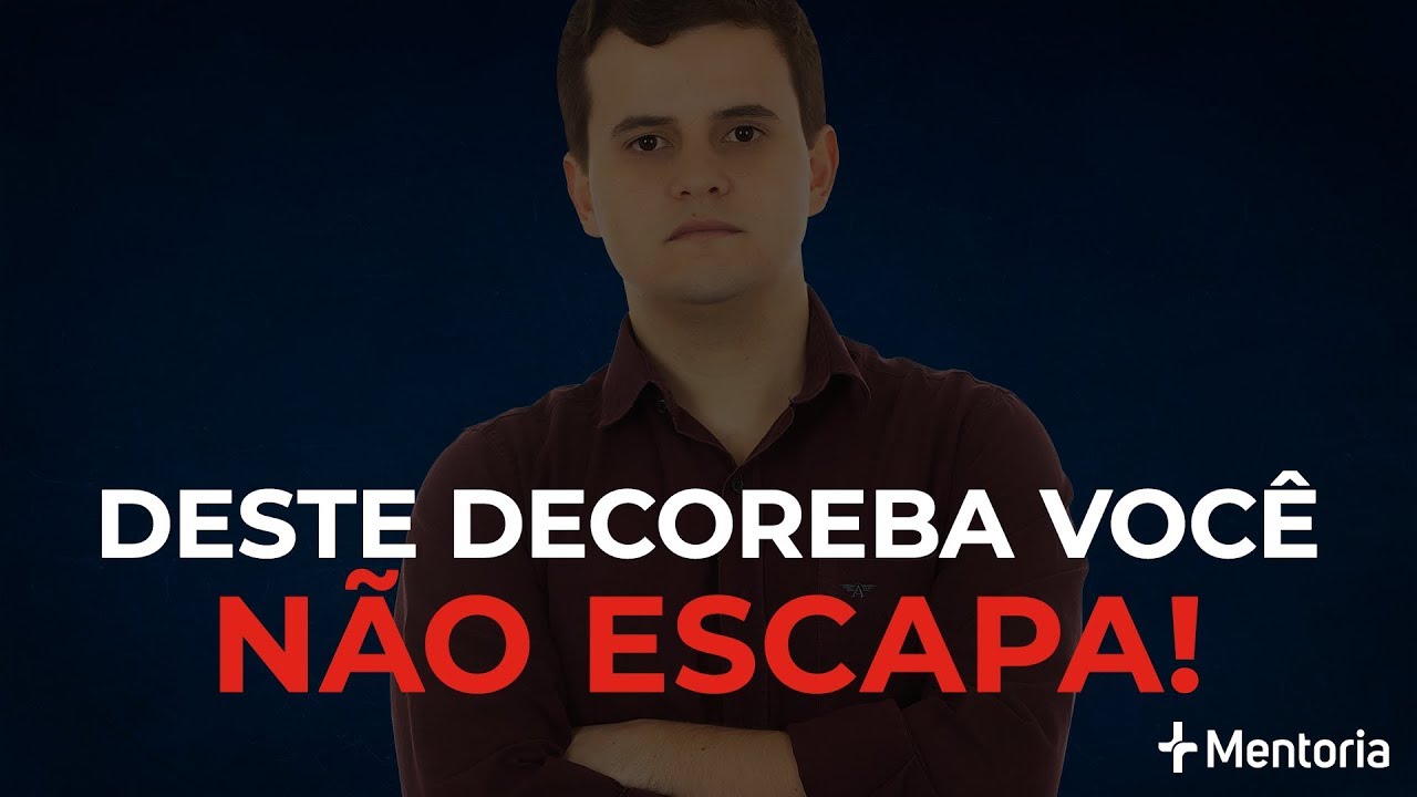 Deste decoreba você não escapa! | Aprendendo com Questões