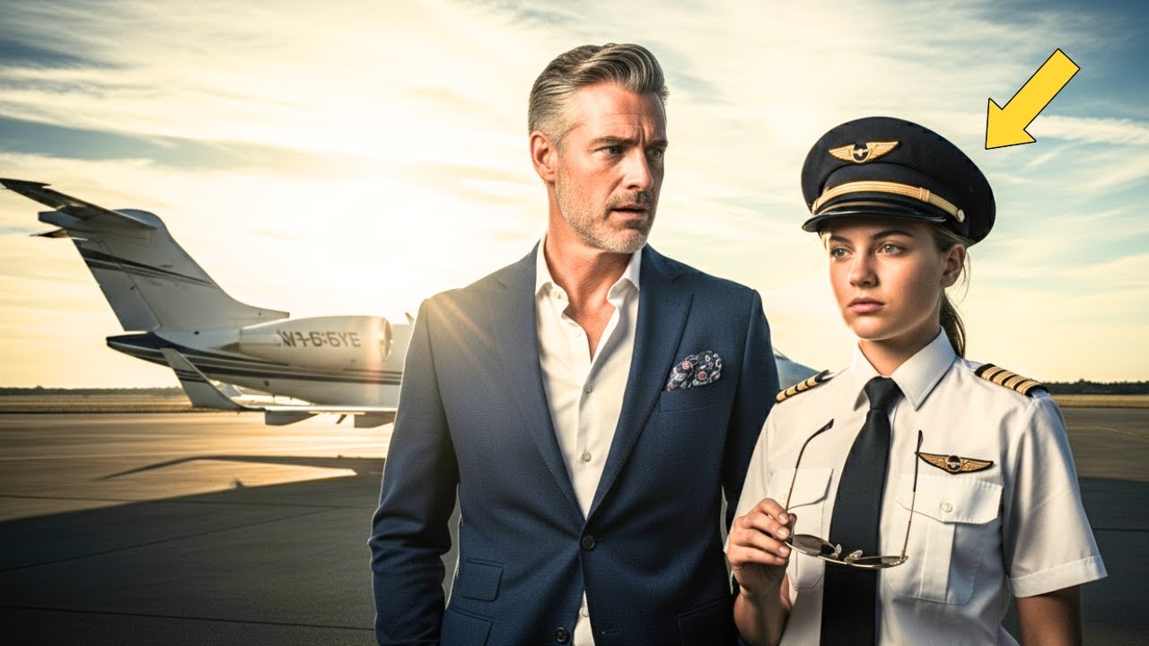 UN MILLONARIO ENTRA AL AVIÓN… Y SE QUEDA PARALIZADO AL VER A LA NIÑA QUE MENOSPRECIÓ COMO SU PILOTO