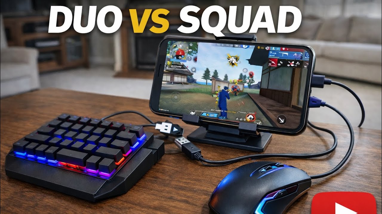 13 ELIMINATIONS | DUO VS SQUAD |  WITH KEYBOARD AND MOUSE GAMEPLAY #freefire 