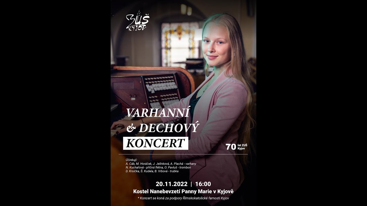 Varhanní a dechový koncert, 20. 11. 2022