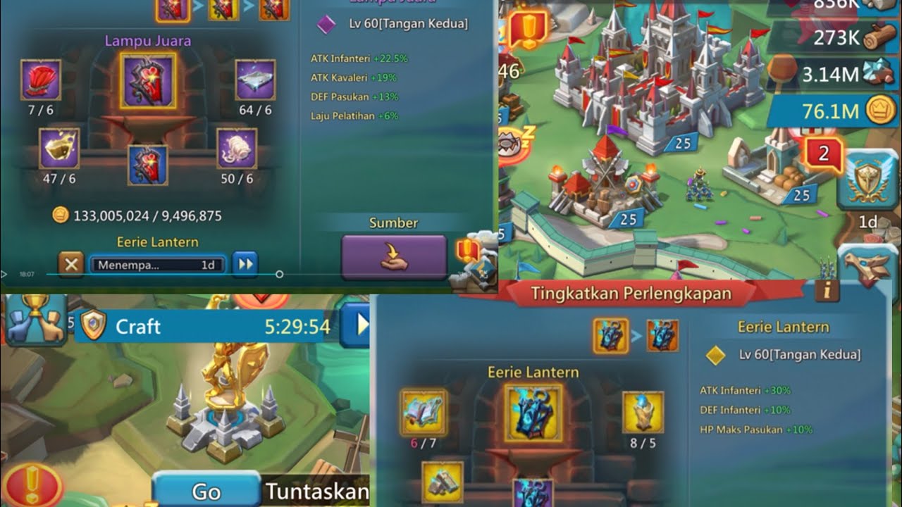 UPGRADE GEAR DAN BUKA BOX BAHAN + ASTRALITE | LORDS MOBILE