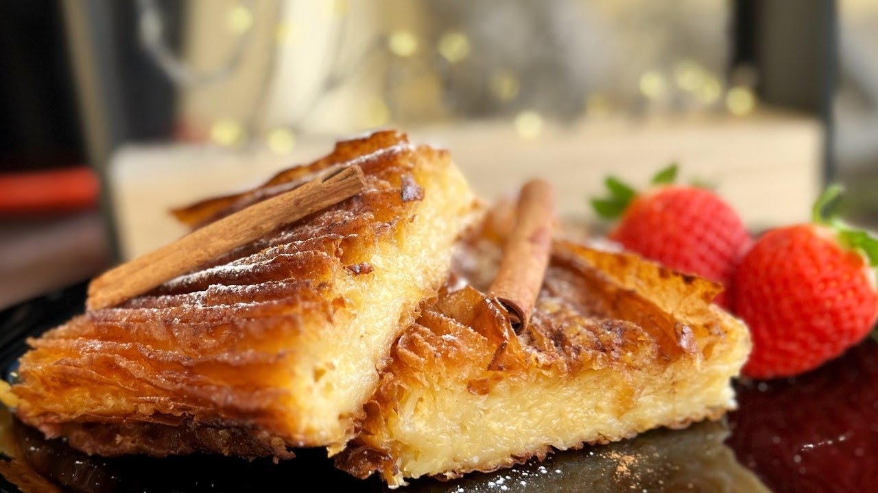 Crinkled cake | Bougatsa | Custard Pie