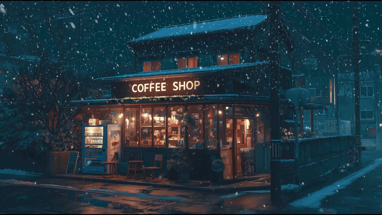 Cozy Winter Room Lofi ☃️ Gentle Beats for Long Study Sessions on Snowy Nights