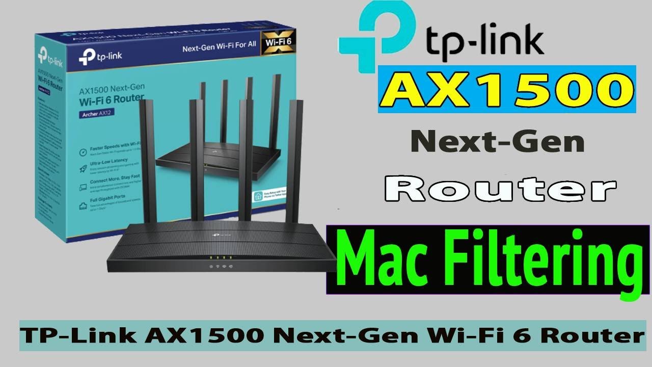 Как настроить фильтрацию MAC-адресов на маршрутизаторе TP-Link Archer AX1500 Next-Gen Wi-Fi 6 |#M...