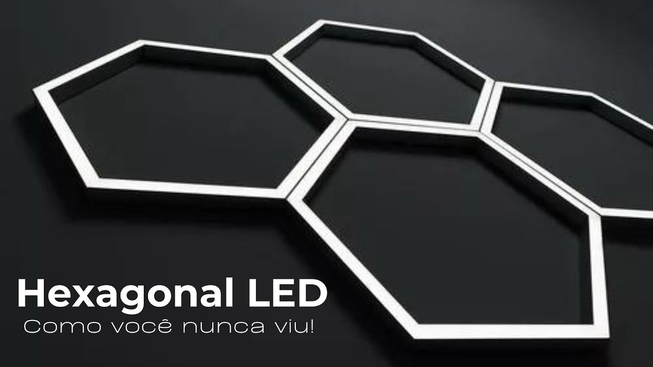 Luminária LED Hexagonal Sob medida